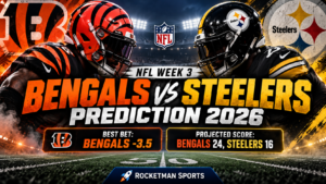 Bengals vs Steelers prediction 2026 with Bengals -3.5 best bet and projected score