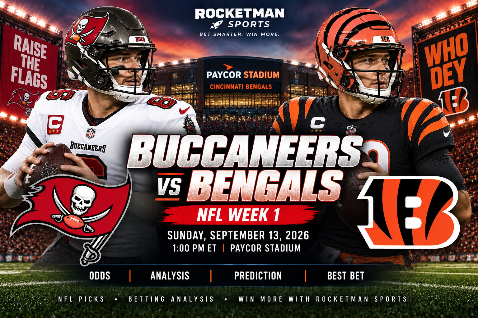Buccaneers vs Bengals prediction 2026 NFL Week 1