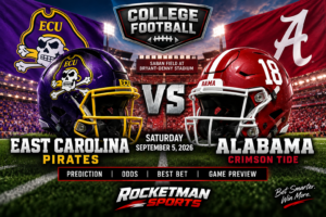 East Carolina vs Alabama prediction odds and best bet September 5 2026