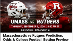 Massachusetts vs Rutgers prediction and college football betting preview September 3 2026