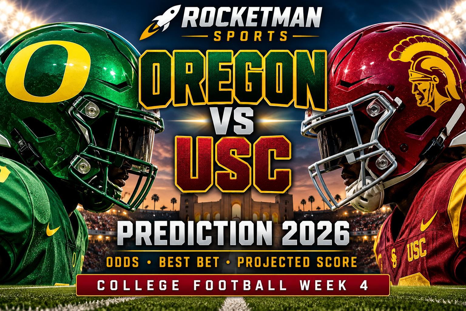 Oregon vs USC prediction 2026 College Football Week 4