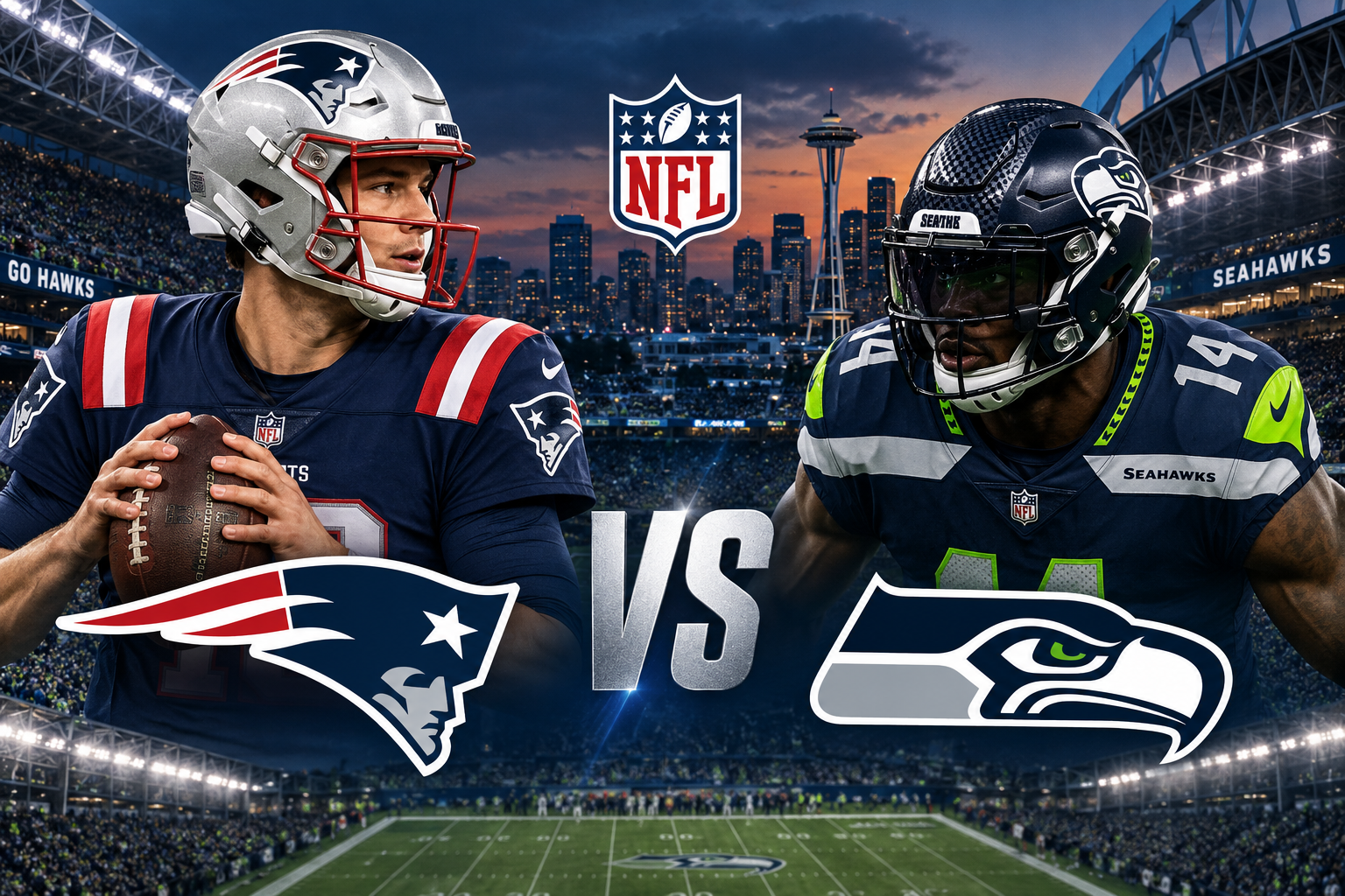 Patriots vs Seahawks prediction NFL Week 1 best bet September 9 2026