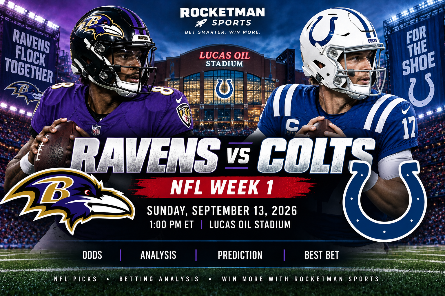 Ravens vs Colts prediction 2026 NFL Week 1