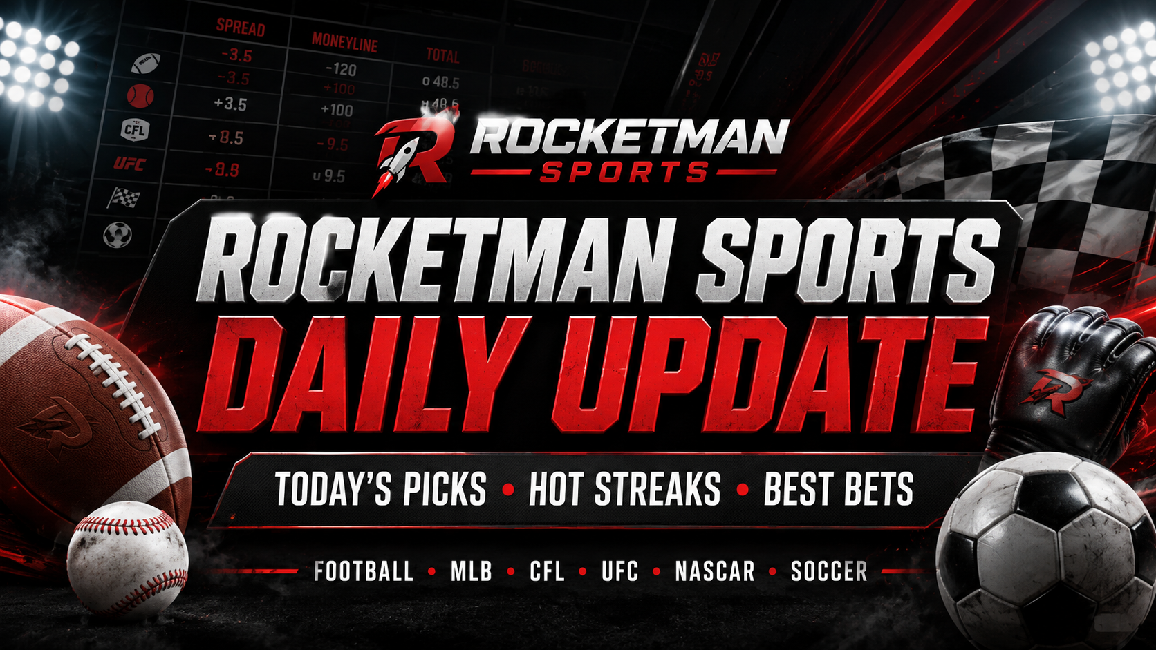 Rocketman Sports daily update 2026 sports picks and hot streaks