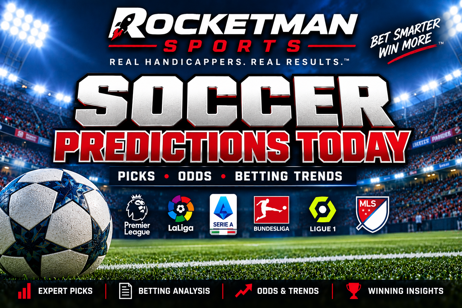 Soccer predictions today with soccer betting analysis and expert picks