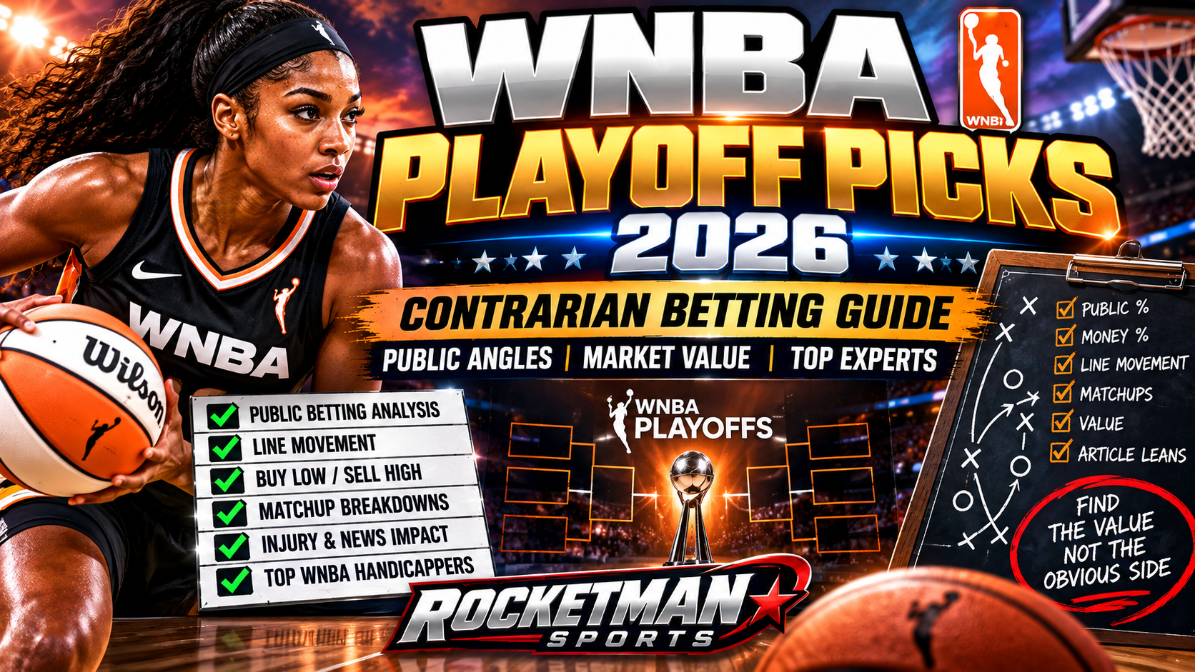 WNBA playoff picks 2026 with contrarian betting guide public angles and top experts