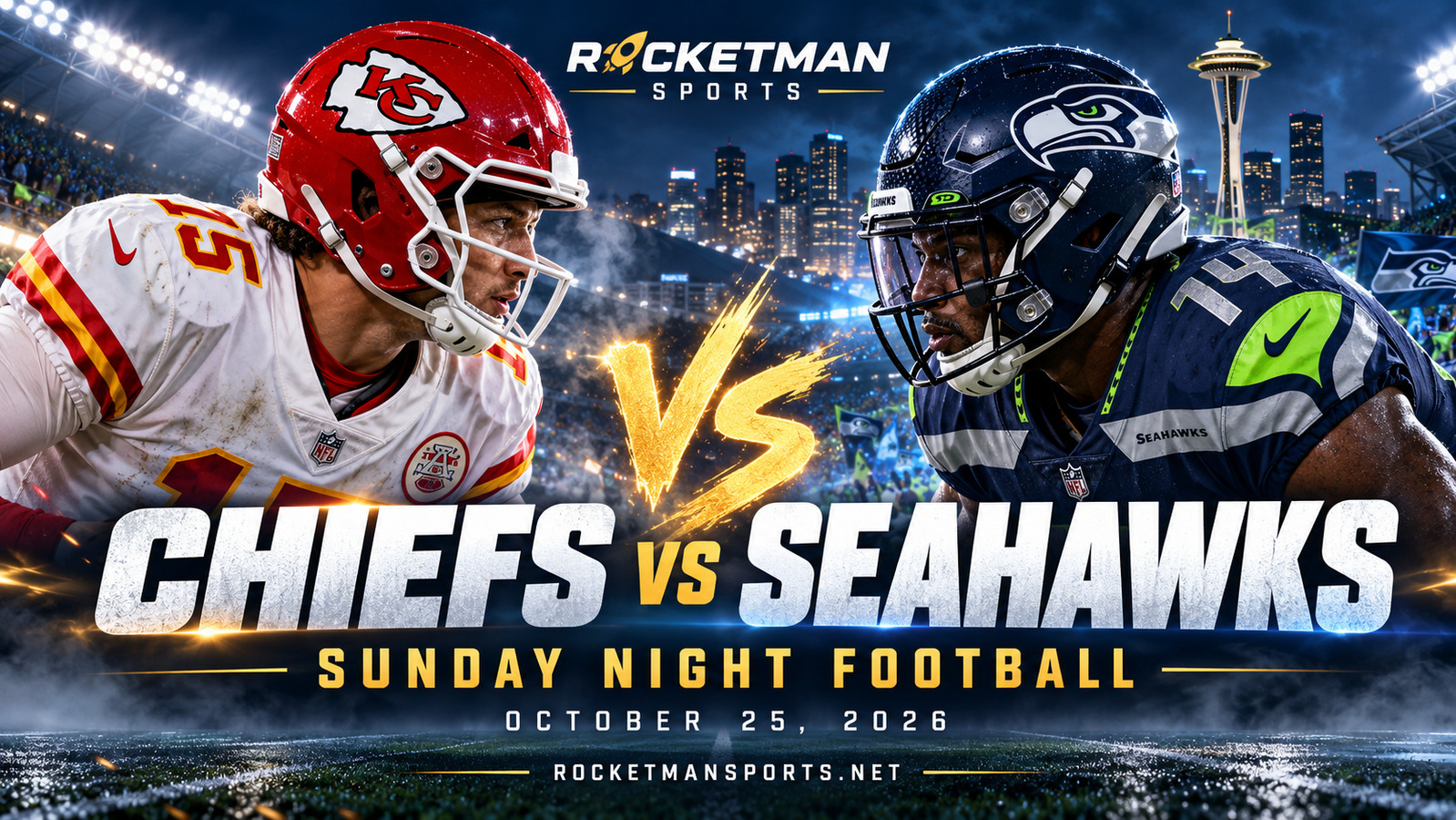 Chiefs vs Seahawks prediction featured image for Sunday Night Football