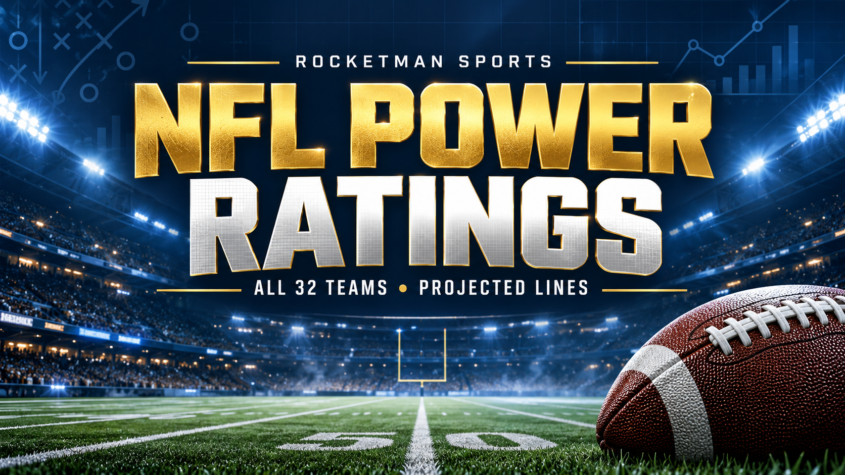 NFL power ratings for all 32 teams with projected lines