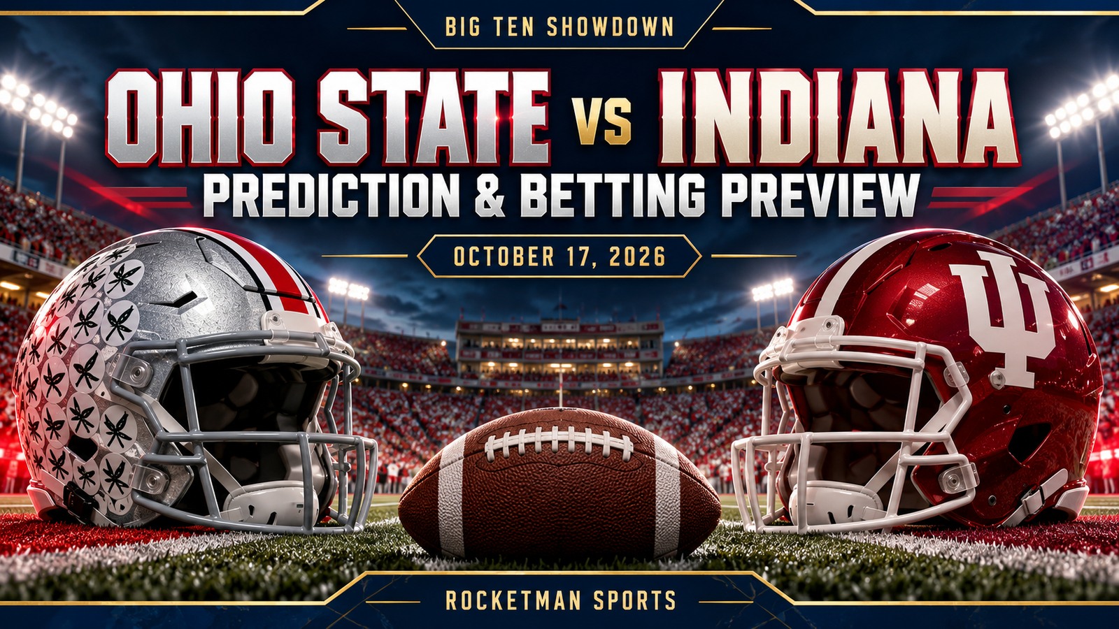 Ohio State vs Indiana prediction and college football betting preview for October 17, 2026