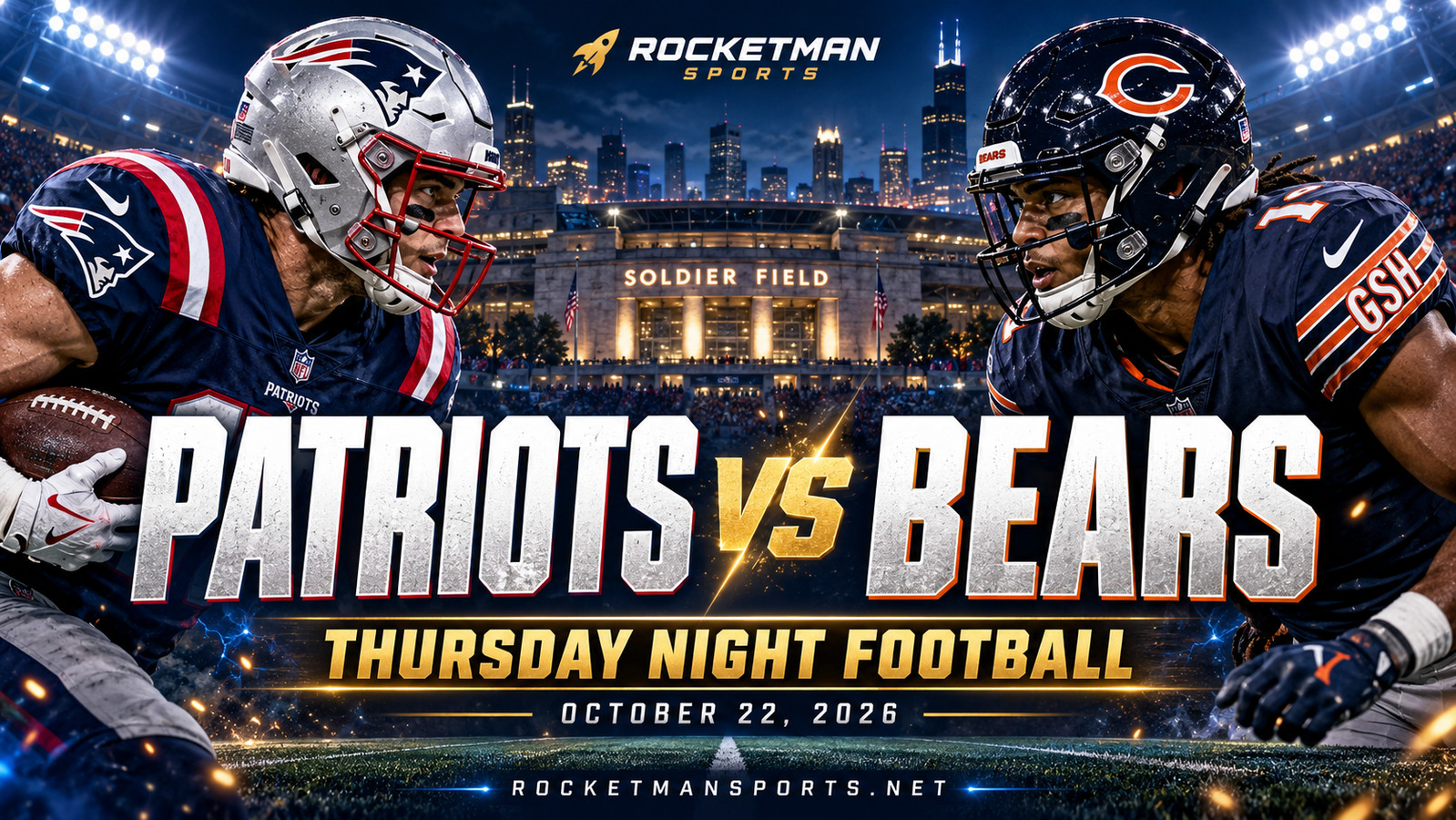 Patriots vs Bears prediction featured image for Thursday Night Football