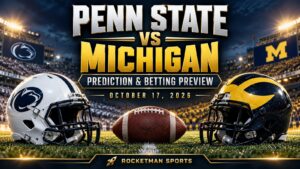 Penn State vs Michigan prediction and college football betting preview for October 17, 2026